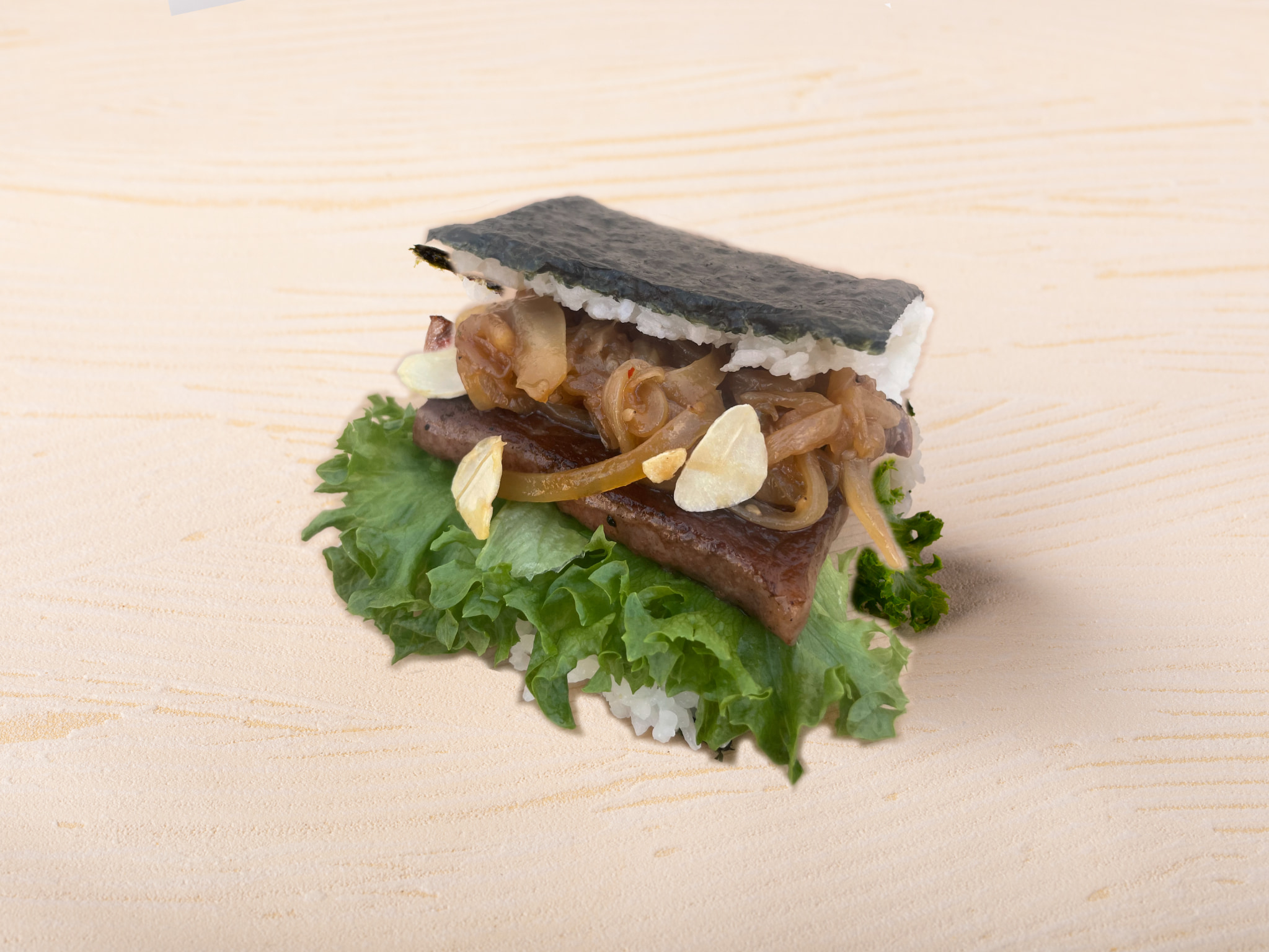 Premium Awaji beef steak Onigiri sandwich